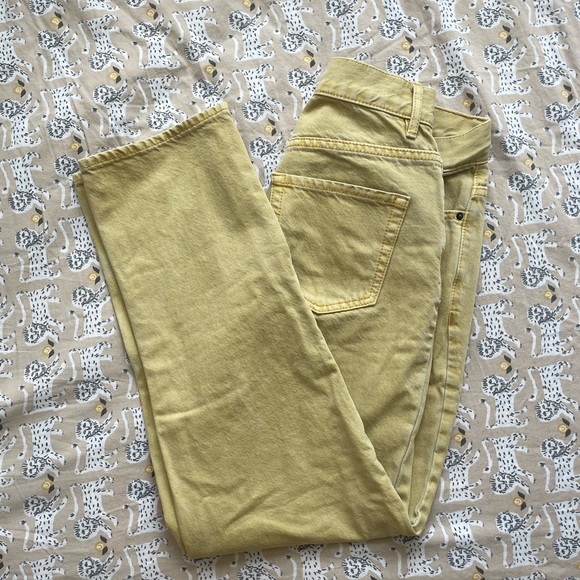 PacSun Denim - PacSun Yellow High-Rise Straight Jean